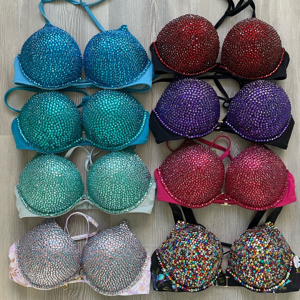 Rhinestone Bikini Top Service Add On